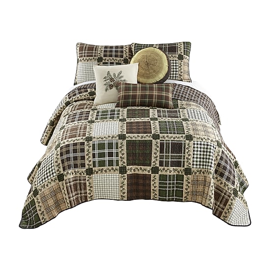 Donna Sharp Pine Patch 3-pc. Easy Care Quilt Set