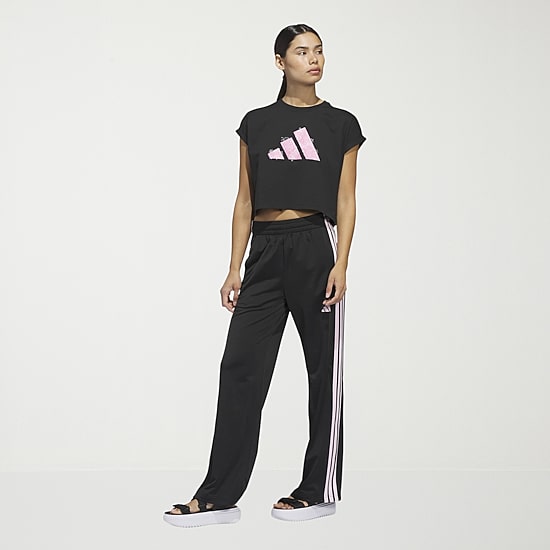 adidas Womens Crew Neck Short Sleeve Active T-Shirt