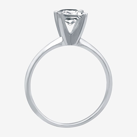 1 CT. Lab-Grown (G-H / SI1-SI2) Diamond Princess-cut Solitaire Engagement Ring in 10K Gold