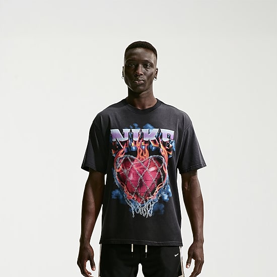 Nike Mens Crew Neck Short Sleeve Regular Fit Graphic T-Shirt
