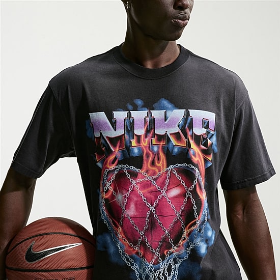 Nike Mens Crew Neck Short Sleeve Regular Fit Graphic T-Shirt