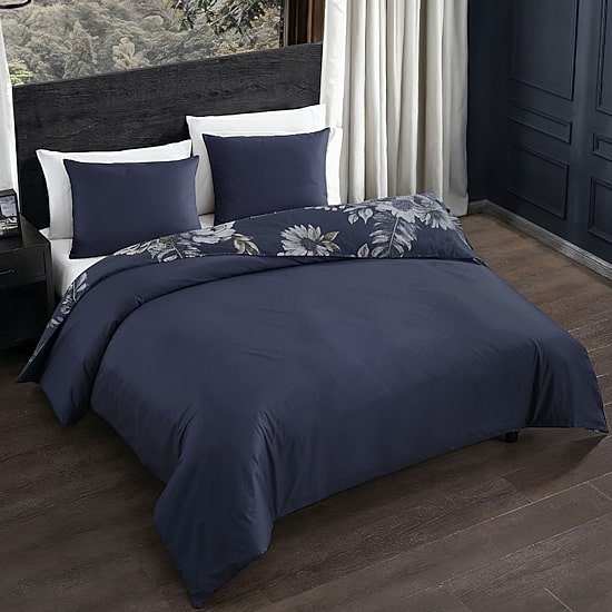 Bebejan Forget Me Not 3 Piece 3-pc. Reversible Duvet Cover Set