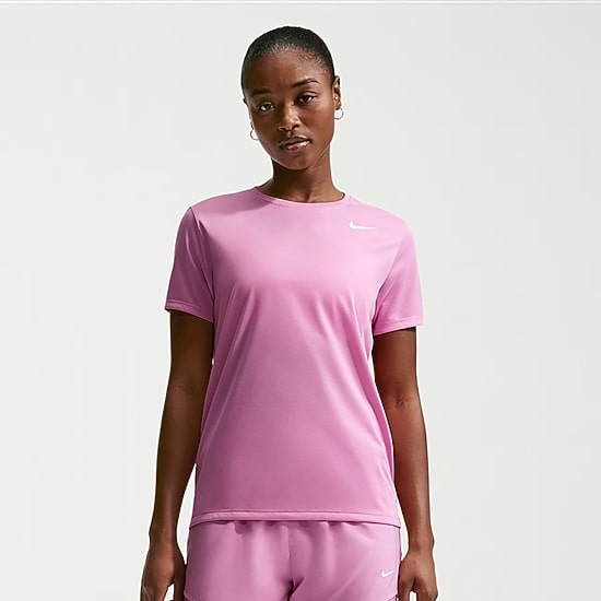 Nike Womens Crew Neck Short Sleeve Quick Dry Active T-Shirt