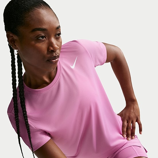 Nike Womens Crew Neck Short Sleeve Quick Dry Active T-Shirt