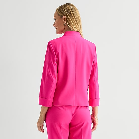 Black Label by Evan-Picone Womens Classic Fit Suit Jacket
