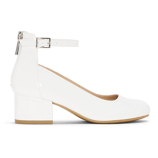 Christie & Jill Little & Big Kid Girls Layla Round Closed Toe Block Heel Pumps