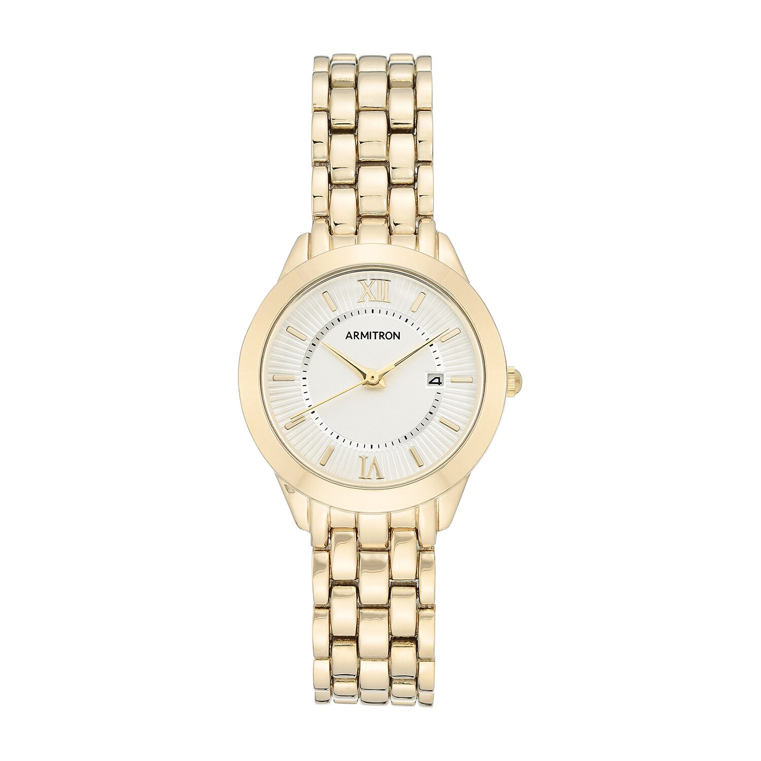 Armitron Womens Gold Tone Bracelet Watch 75/5741svgp