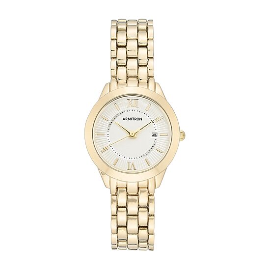 Armitron Womens Gold Tone Bracelet Watch 75/5741svgp