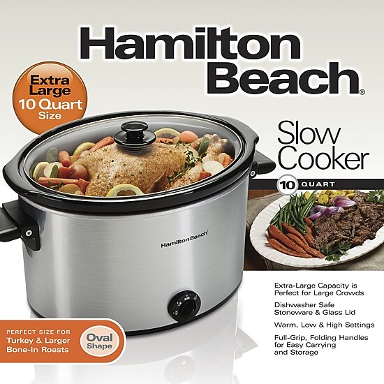 Hamilton Beach® 10 Quart Slow Cooker’s
