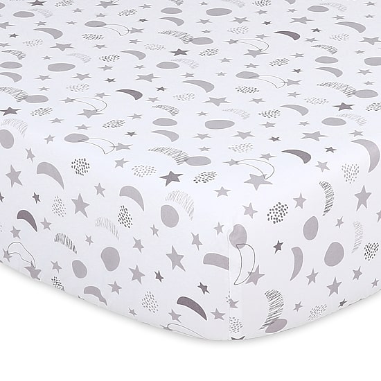 The Peanutshell Celestial 4-pc. Crib Sheet