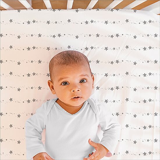 The Peanutshell Celestial 4-pc. Crib Sheet