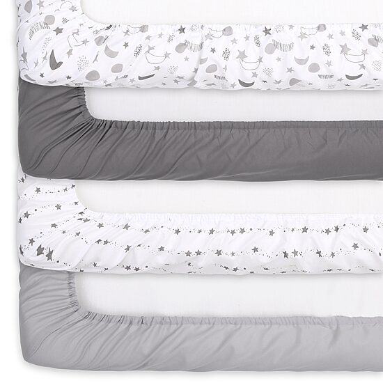 The Peanutshell Celestial 4-pc. Crib Sheet