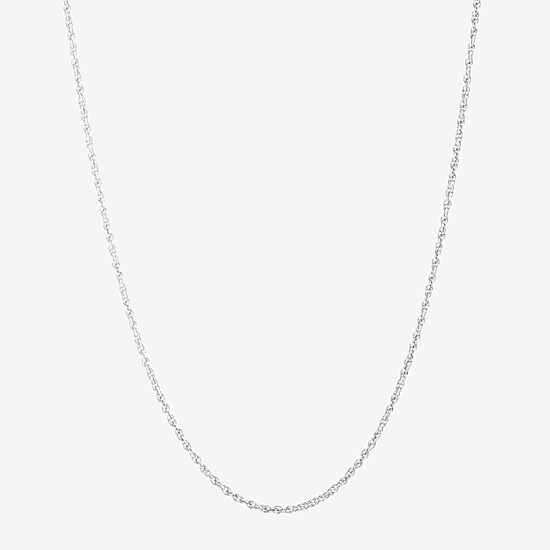 Silver Treasures Made in Italy Sterling Silver 18-30" Rope Chain Necklace