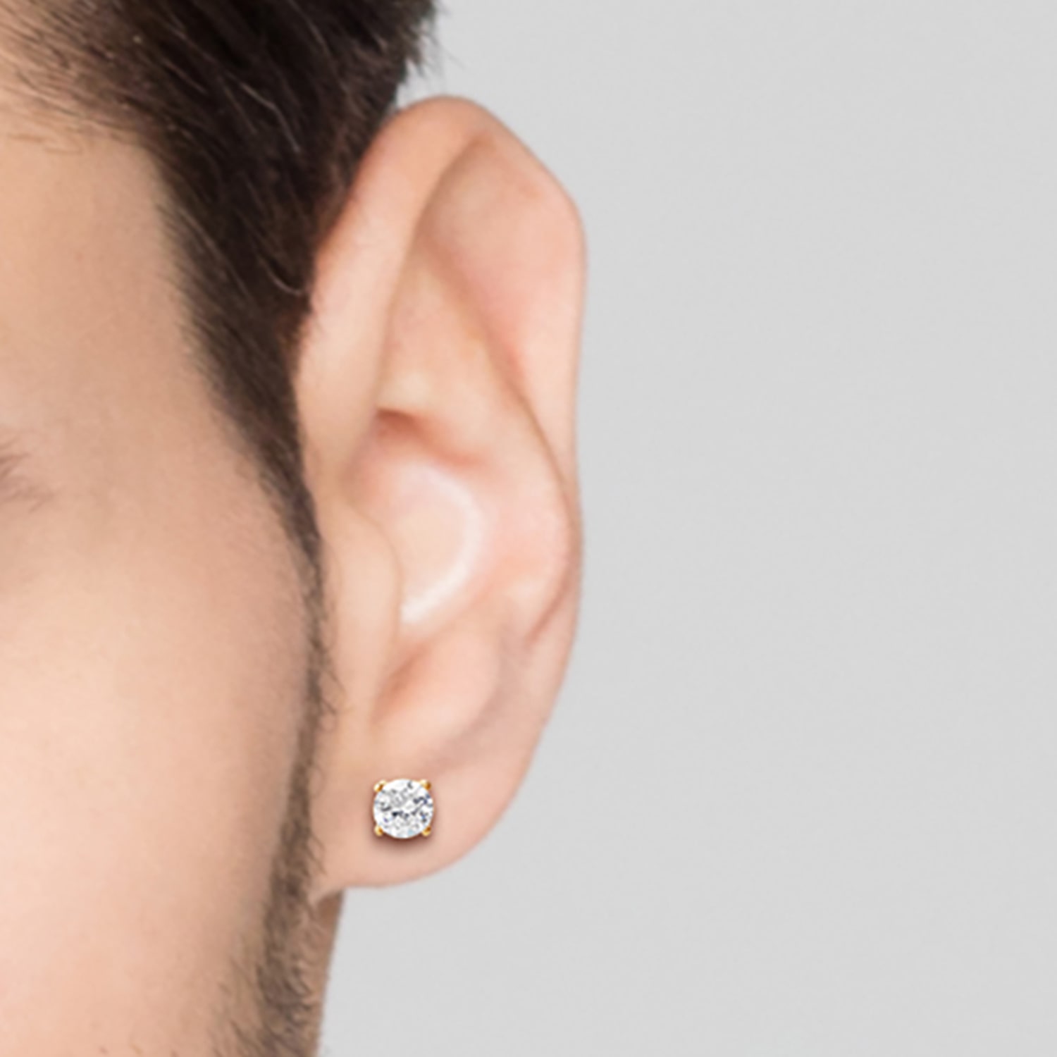 Shaquille O'Neal XLG™ Mens Cubic Zirconia Stainless Steel 2 Pair Earring Set