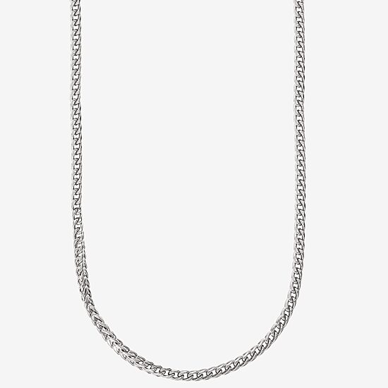 Shaquille O'Neal XLG™ Mens Stainless Steel 24 Inch Wheat Chain Necklace