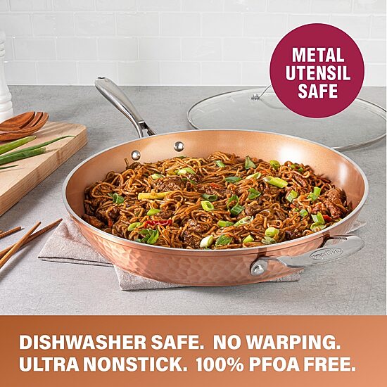 Gotham Steel 14 Inch As Seen On Tv Non-Stick 2-pc. Frying Pan