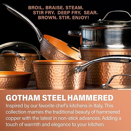 Gotham Steel 14 Inch As Seen On Tv Non-Stick 2-pc. Frying Pan