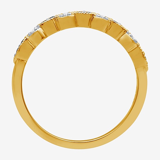 I Said Yes 1/2 CT. T.W. Lab Created Blue Sapphire Sterling Silver or 14K Gold Over Silver Wedding Band