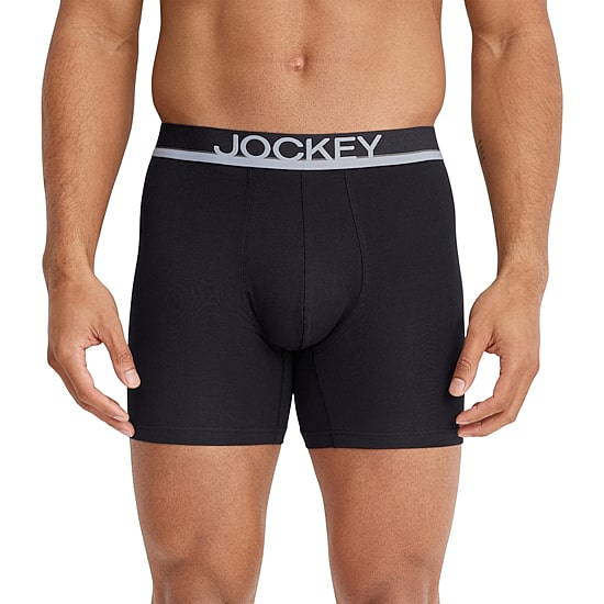 Jockey Casual Cotton Stretch Mens 3 Pack Boxer Briefs 3498