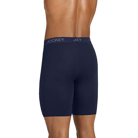 Jockey Chafe Proof Pouch Ultra Soft Modal Long Leg Mens 3 Pack Long Leg Boxer Briefs 3496