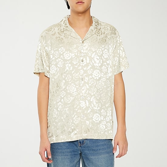 Forever 21 Mens Short Sleeve Button-Down Shirt