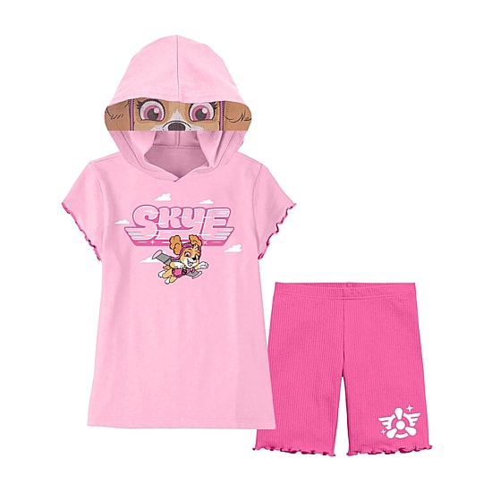 Toddler Girls Paw Patrol Jersey 2-pc. Short Set