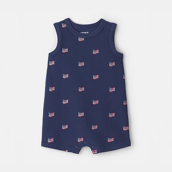 Carter's Americana Baby Unisex Sleeveless Romper