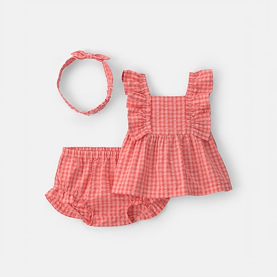 Carter's Baby Girls Woven 3-pc. Short Set