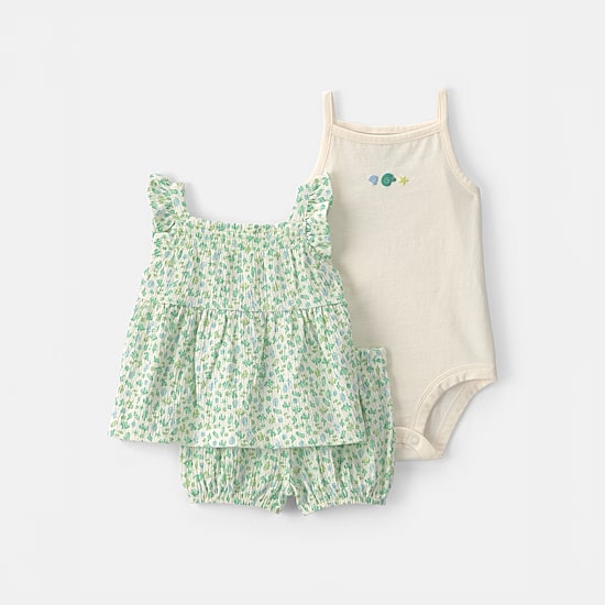Carter's Baby Girls Jersey 3-pc. Short Set