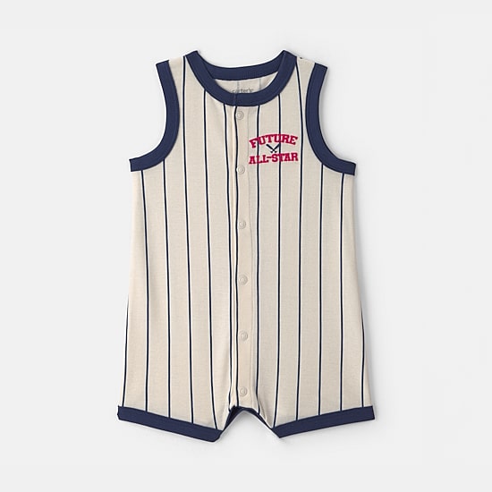 Carter's Baby Boys Sleeveless Striped Romper