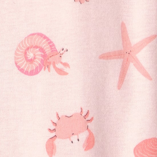 Carter's Baby Girls Footed Round Neck Long Sleeve One Piece Pajama
