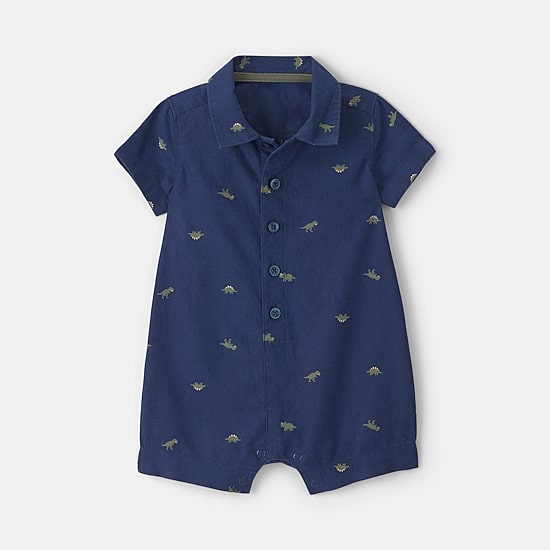 Carter's Dinosaur Baby Boys Short Sleeve Romper