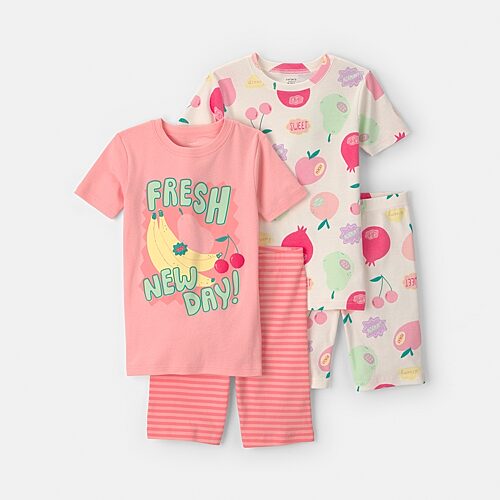 Carter's Little & Big Kid Girls 4-pc. Pajama Set In White