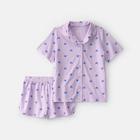 Carter's Little & Big Kid Girls Short Sleeve 2-pc. Pajama Set
