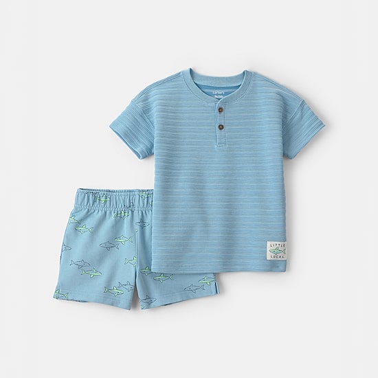 Carter's Shark Toddler Boys 2-pc. Short Set