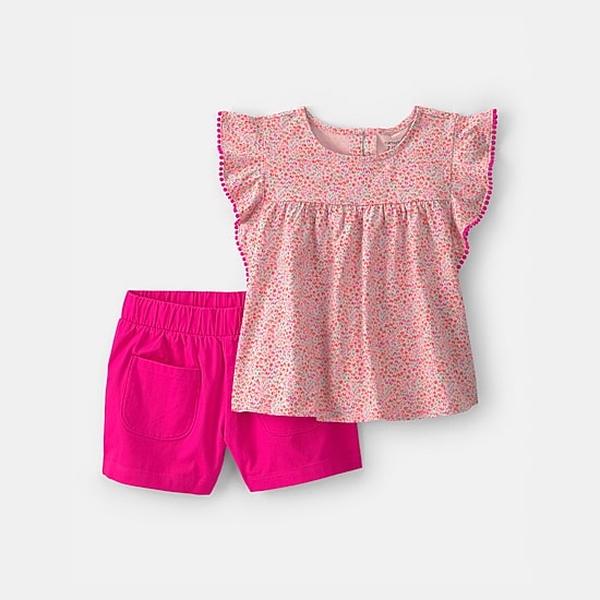Carter's Little & Big Kid Girls Jersey 2-pc. Short Set