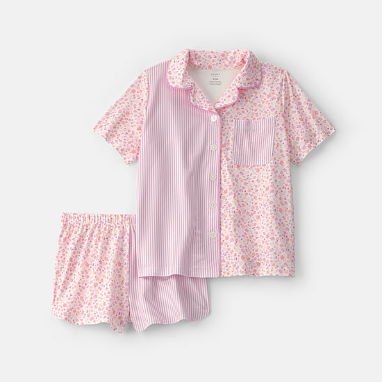 Carter's Little & Big Kid Girls Short Sleeve 2-pc. Pajama Set
