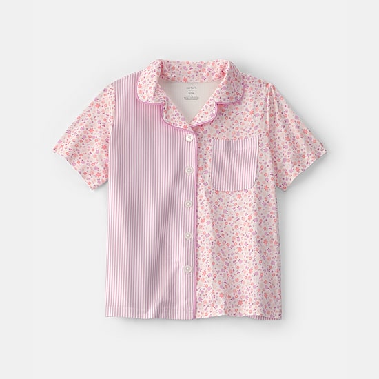 Carter's Little & Big Kid Girls Short Sleeve 2-pc. Pajama Set