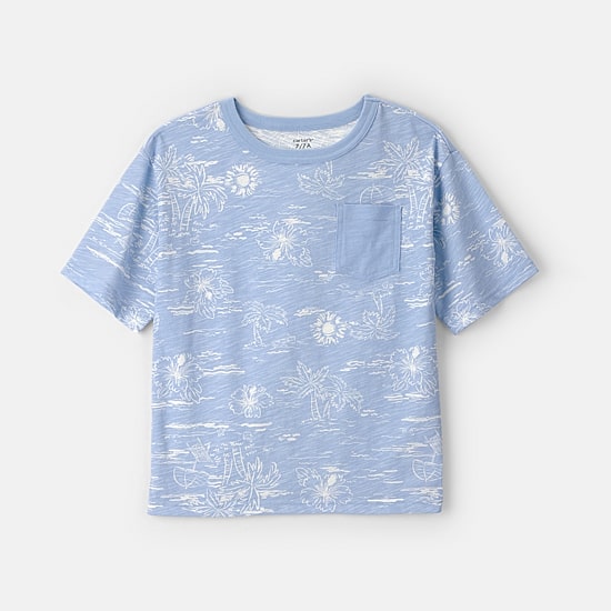 Carter's Scenic Little & Big Kid Boys Round Neck Short Sleeve T-Shirt