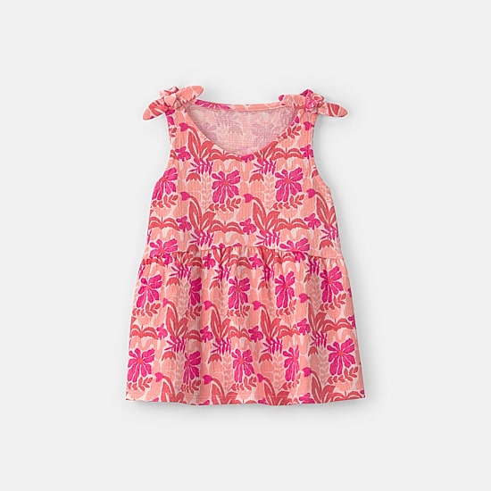 Carter's Little & Big Kid Girls Round Neck Sleeveless Peplum Top