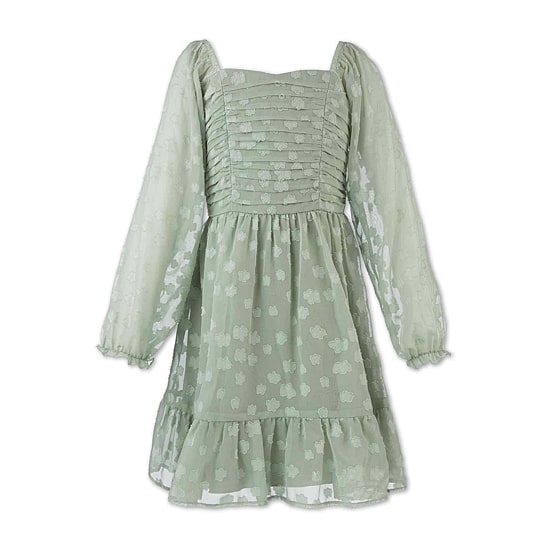 Speechless Big Kid Girls Plus Long Sleeve A-Line Dress