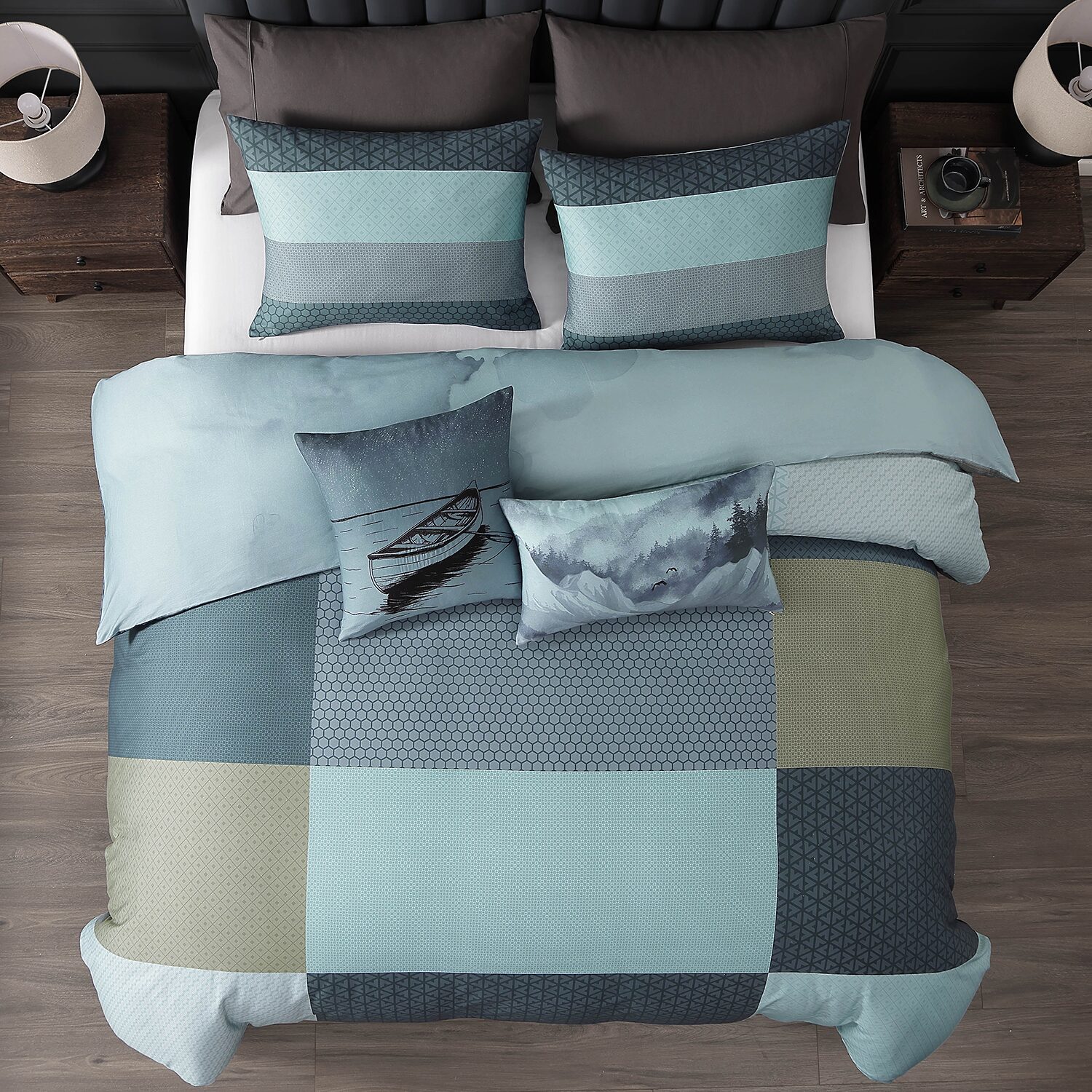 Bebejan Nature Blues 5-pc. Reversible Comforter Set