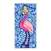Outdoor Oasis Flamingo Print Beach Towel