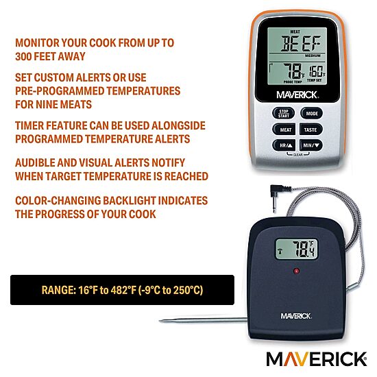 MAVERICK® Wireless Remote Thermometers