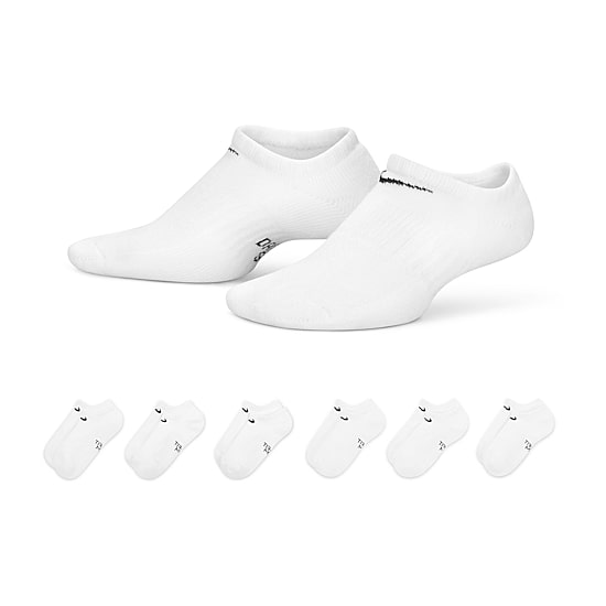 Nike Unisex 6 Pair No Show Socks