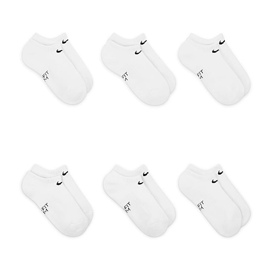 Nike Unisex 6 Pair No Show Socks