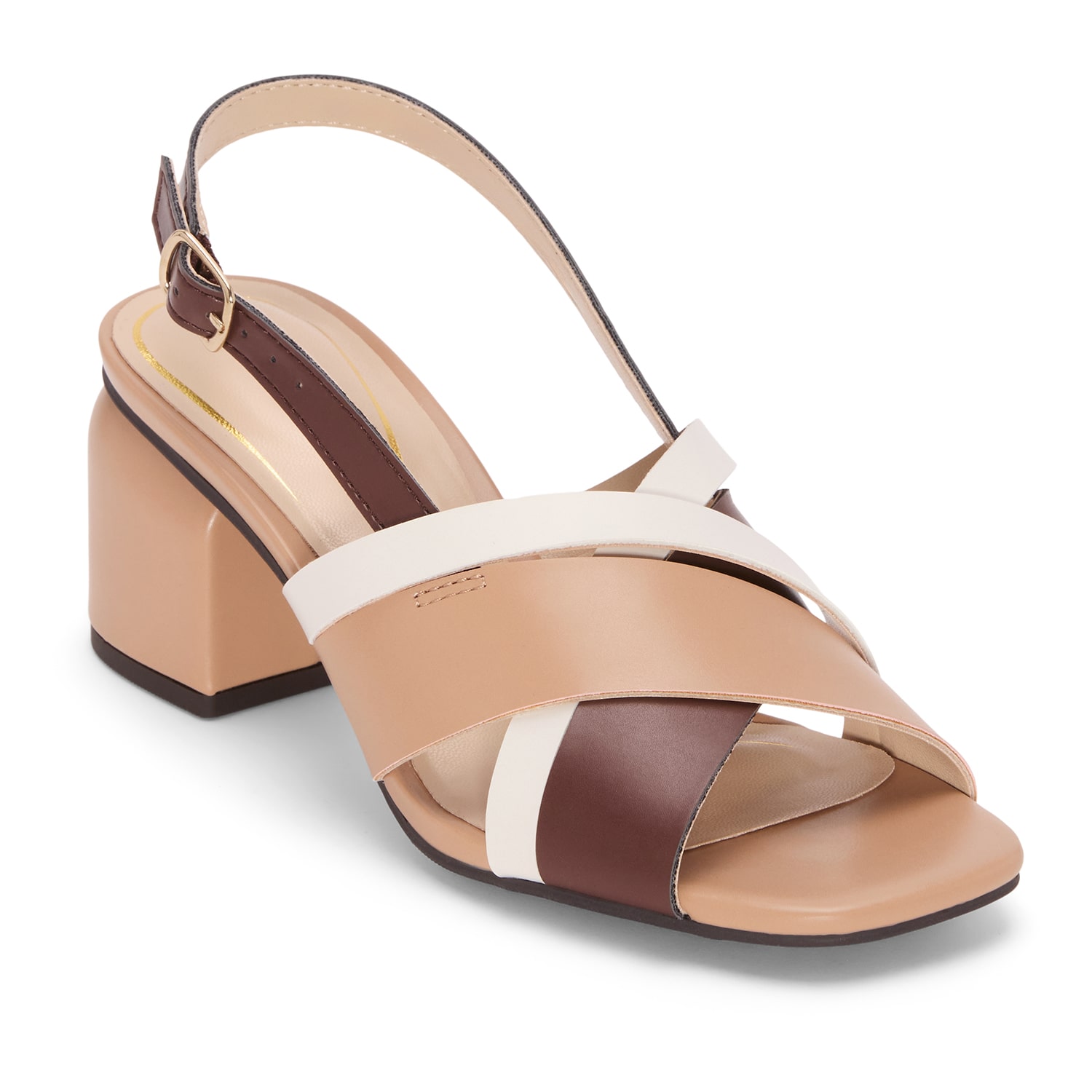 Liz Claiborne Navan Womens Square Open Toe Block Heel Pumps