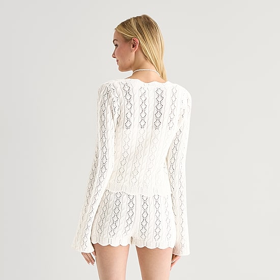 Forever 21 Juniors Womens V Neck Long Sleeve Pullover Sweater