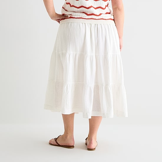 St. John's Bay Womens Plus Maxi Skirt