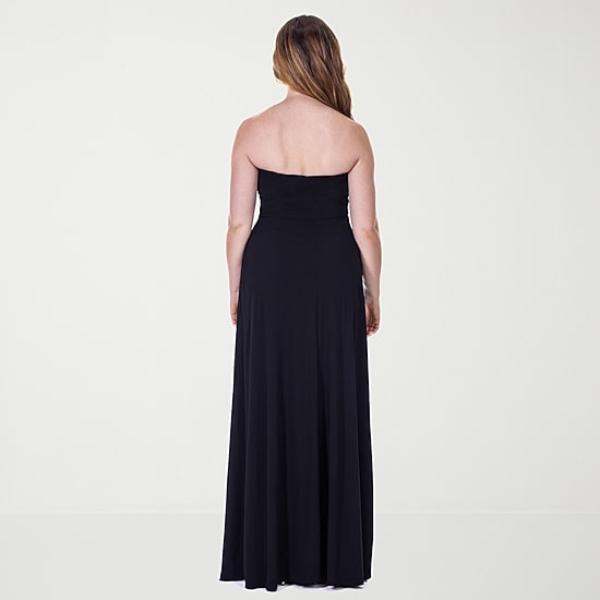 24seven Comfort Apparel Womens Straight Neck Sleeveless A-Line Dress
